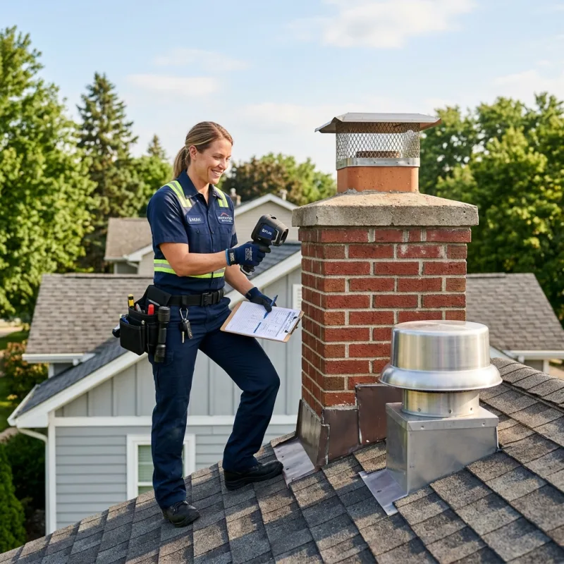 Technician inspecting a Cranbourne roof cavity and ductwork for a dead bird